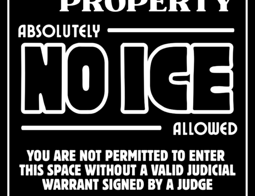 GET YOUR NO ICE WINDOW POSTER