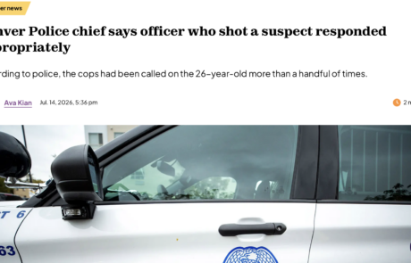 Denver Police Killing considered justified