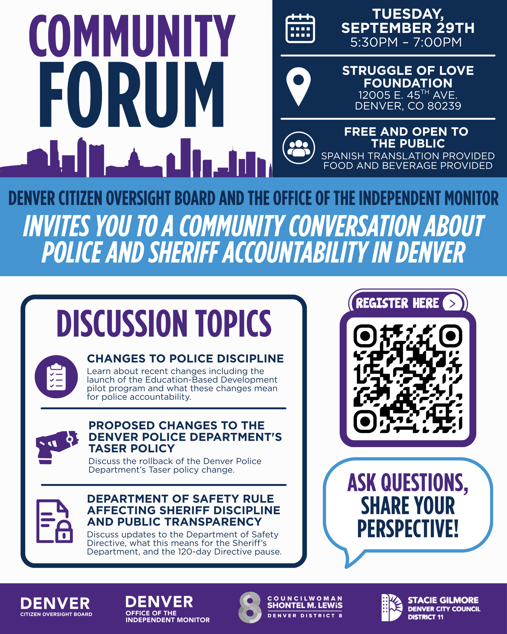 sept 29 forum flyer