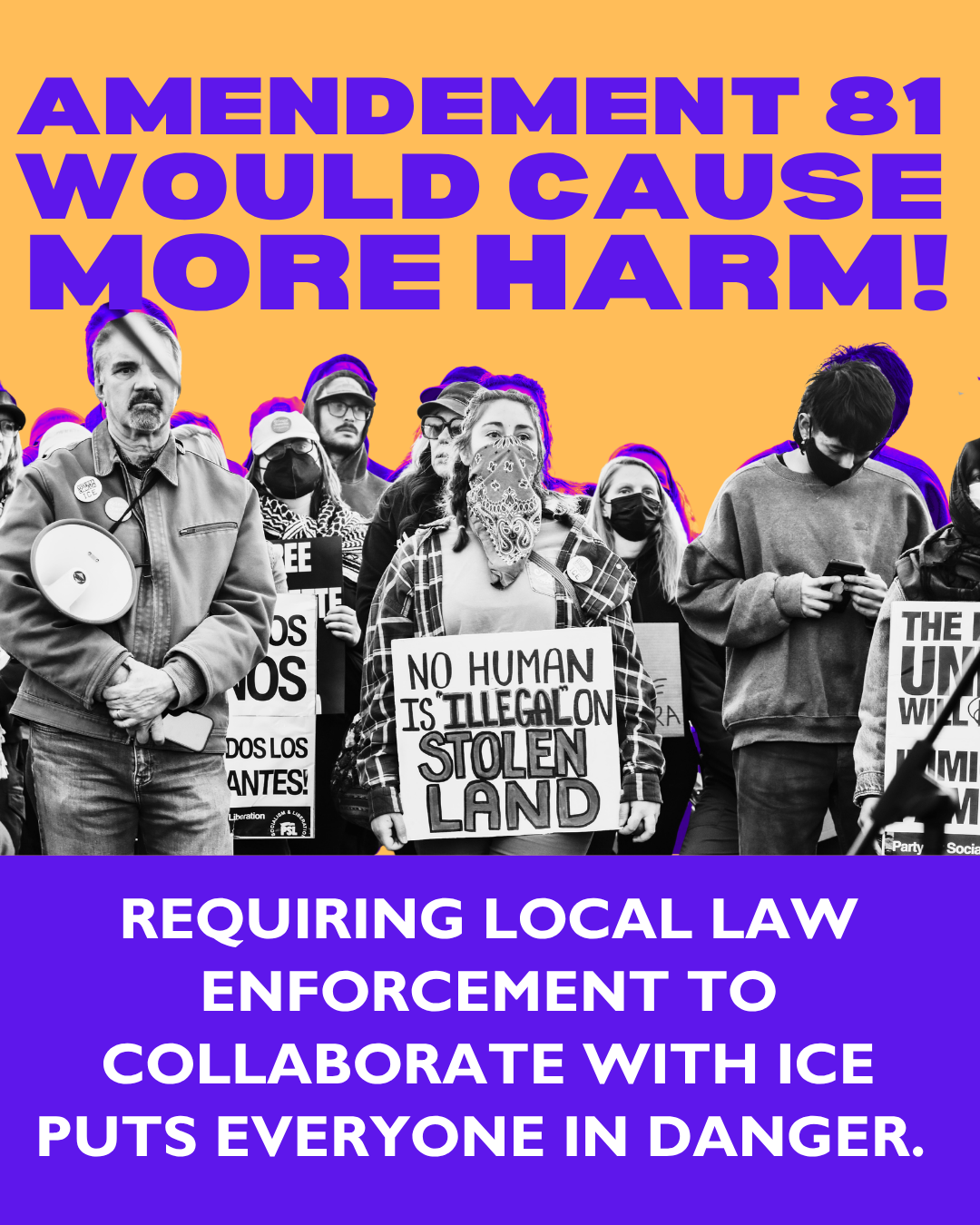No On 81 No More Power to ICE